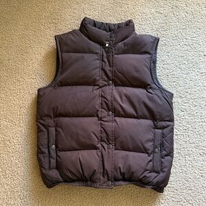 Gap Women's Brown Down Puffer Vest - Size S